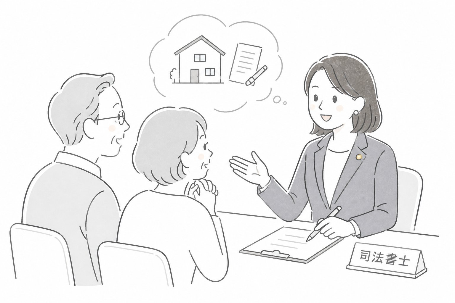 司法書士 相談イラスト